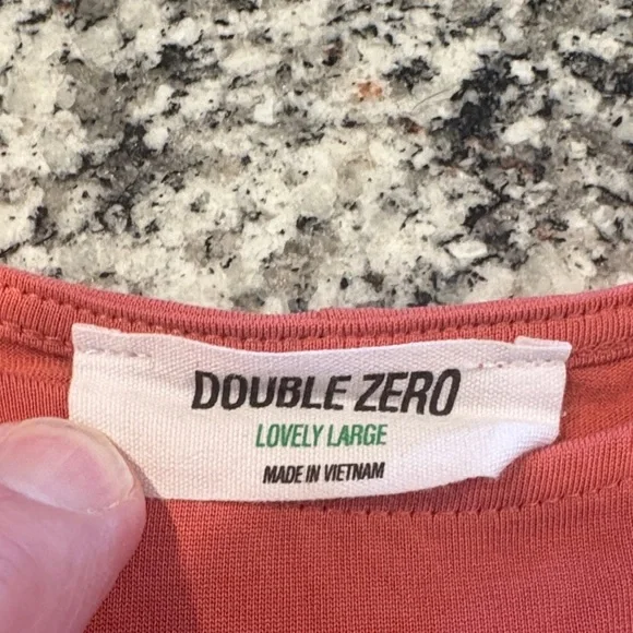 Double Zero Short Sleeve Red Tee - Picture 2 of 4